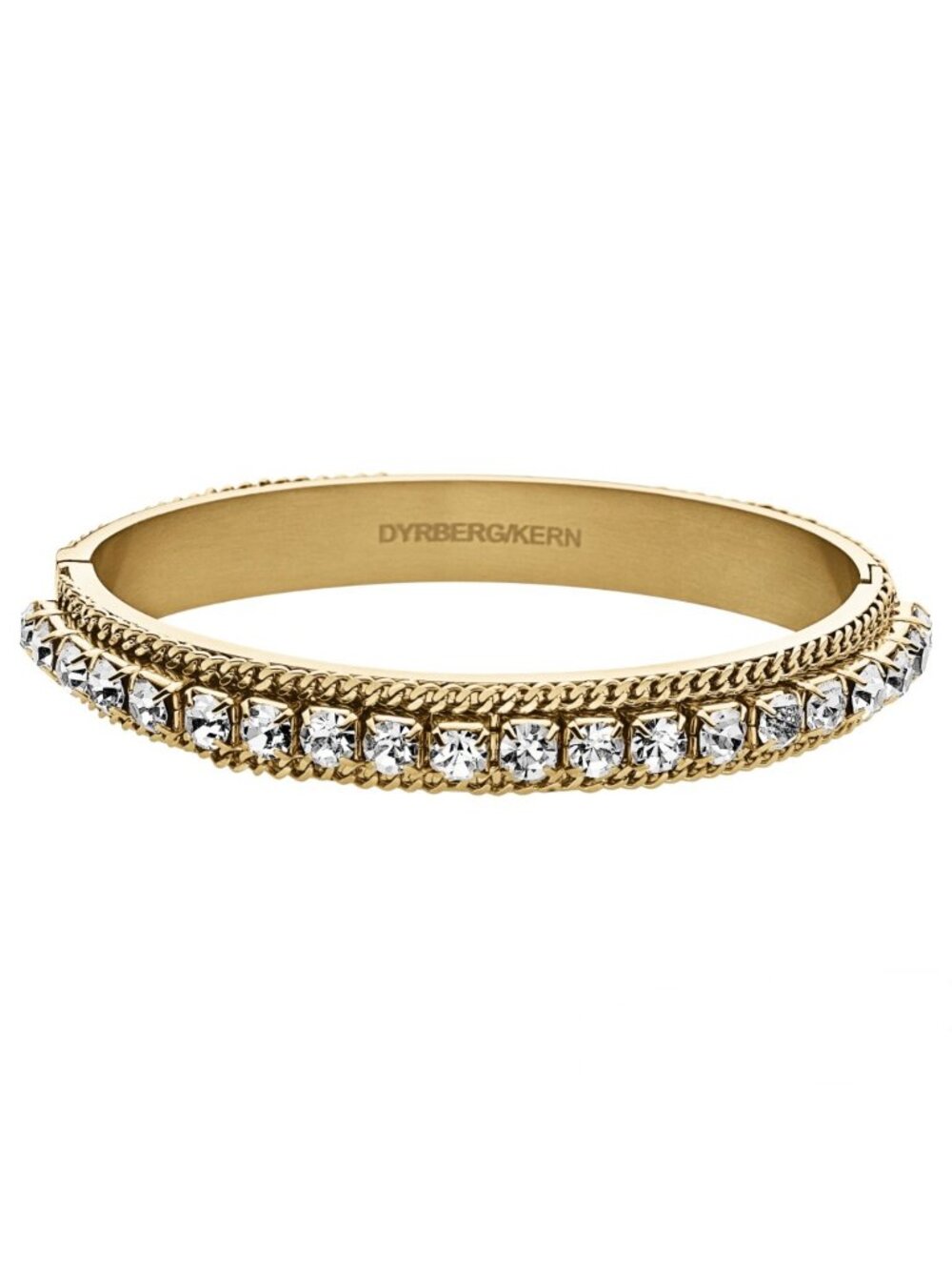 Dyrberg/Kern Chrystania Swarovski crystal hinged bracelet